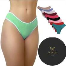 kit com 10 calcinhas  Casual-Confortável  Tecido composto  Fresco    Calcinha  lisas