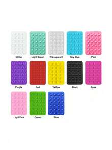 Double-Sided Suction Cup Phone Holder, Silicone Non-Slip Washable Phone Bracket Sticker