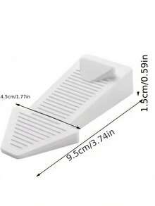 1/4 件橡胶门挡，楔形安全重型硅胶门挡，适用于所有地板类型和门缝（灰色） - 彩色 - 查看 10