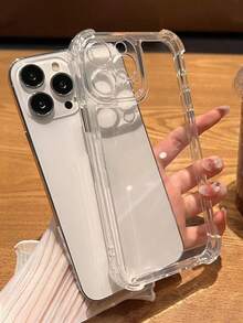 VRNOEI 透明四角防震保护壳适用于 16、15、14、13、12 和 11 Pro Max，以及 12 和 13 Mini，提供镜头保护，兼容 15、14 和 16 Plus 配件。防水防摔防刮 - 無色 - 查看 4