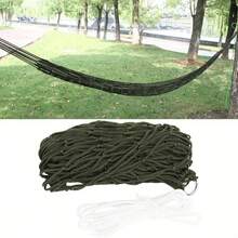 Portable Hammock Garden Outdoor Thickened Nylon Rope Hammock Indoor Mesh Hammock Portable Simple Hammock Swing Chair - Multicolor - View 2