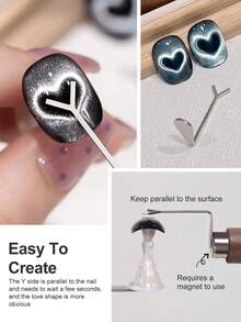 Beautizon Nailartlab 1个/2个/4个装 4合1强力猫眼凝胶美甲磁铁,多功能UV凝胶抛光花朵、小猫、小熊、兔子美甲猫眼沙龙工具磁性棒,适用于家庭DIY,美甲用品,美甲工具,美甲艺术工具,返校季,美甲,美甲工具,美甲贴片工具,修甲修脚工具 - 彩色 - 查看 6