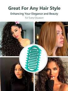 全新升级卷发定型刷，带刷毛和特殊设计的卷发刷，特别适合卷发的卷发定型刷，为男女塑造和定型卷发，减少拉扯和卷发分离。，返校，旅行度假必需品，女士发饰，刷子，发刷，发刷，顺发刷，球刷，迷你发刷，发刷套装，木梳，发刷，迷你发刷，顺发刷，发刷，卷发刷，美发设备