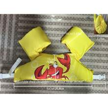 1pc New Kids Life Jacket - Swimming Arm Bands - Float Ring - Swim Ring - Baby Cartoon Water Wings - Foam Buoyancy Vest - Children Summer Pool Arm Bands - Kids Toy