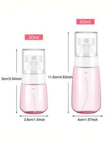 1pc Mini Hair Refresher Sprayer - Ultra-Fine Mist 360-Degree Stylist Sprayers With Perfume Atomizer Pump , 60ml And 30ml Capacities, Refillable Clear Containers, Compact And Portable - Multicolor - View 9