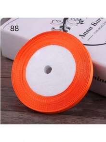 25 Yards/Roll 1cm Width Silk Ribbon For Bows Braids Gift Wrapping Cake Decoration, Back To School Valentine Day