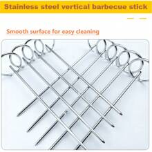 10/20 packs de brochettes pour friteuse à air, mini support à brochettes en acier inoxydable, présentoir vertical pour autocuiseur, four grille-pain, barbecue, crevettes, steak, légumes, poulet