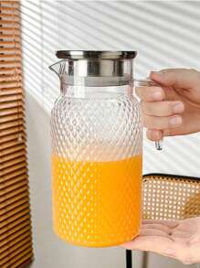 1 Piece Large Capacity High Temperature Resistant Water Bottle - Perfect For Summer Drinks, Restaurants, Lemonade, Juice And Tea, Easy To Clean Design