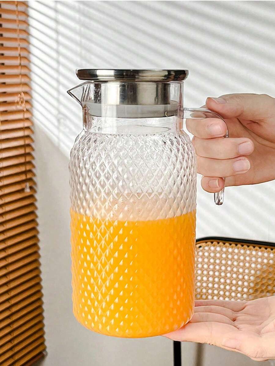 1 Piece Large Capacity High Temperature Resistant Water Bottle - Perfect For Summer Drinks, Restaurants, Lemonade, Juice And Tea, Easy To Clean Design
