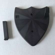 Soporte en forma de escudo para exhibir espadas - Montaje de pared para sostenedor de espadas de plástico y de PU para cosplay, regalo de Navidad perfecto para entusiastas de cosplay - Negro - Ver 4