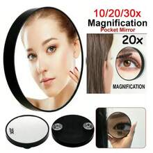 10/20/30X Magnifying Mirror For Easy Mounting, Magnified Makeup Mirror, Portable Small Magnifying Mirror - Use For Makeup, Blackhead/Blemish Removal, Magnifying Mirrors For Women Gift,Makeup,Cheap,Room Decor,Vanity,Travel,Bedroom,Makeup Accessories,Mirror,Vanity Mirror,Mini Mirror,Compact Mirror,Mirror Small,Hand Mirror - Multicolor - View 7