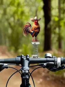 1 đồ trang trí lò xo lắc hình con gà trống bằng acrylic sáng tạo, thích hợp cho trang trí nội thất xe hơi và trưng bày trên máy tính để bàn - Nhiều màu - Xem 4