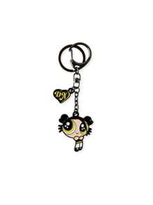 THE POWERPUFF GIRLS 2/3/4pcs Random Cartoon Policewoman Keychains, Cute Mini Figure Key Chain, Bag Charm, Car Decoration, Versatile Cartoon Keyring