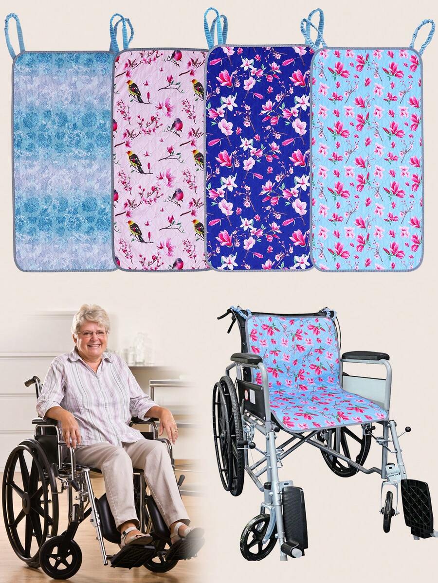 1 件老年人轮椅座垫 - 可机洗、防滑、易清洁、可重复使用护理垫、防漏透气、适合老年人、残疾人和行动不便人士，非常适合夏季使用 - 彩色 - 查看 1