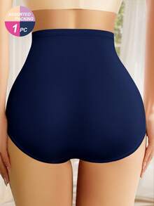 MEIYATING 1条装高腰无缝内裤，颜色随机，舒适贴合，收腹，提拉设计，透气轻薄夏季