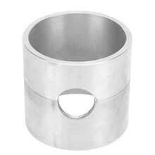 Herramienta de Fundición de Joyería de Aleación de Aluminio, Olla de Fundición de Joyería Cilíndrica Multifuncional Compacta para Fabricantes de Joyería para DIY - Blanco - Ver 2