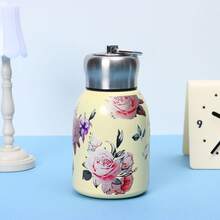 1 件新东方风格卡通保温水瓶，户外便携式带手柄和口袋，车载杯返回学校 - 彩色 - 查看 13