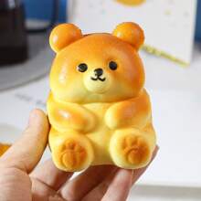 1pc Cute Soft & Squishy Realistic Bread Prop For Decoration, Stress Relief & Photography