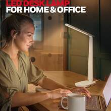 Lámpara de escritorio LED Honeywell Sunturalux™ Luz de escritorio regulable con puerto de carga USB A+C - Blanco - Ver 5
