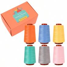 6 Pcs Sewing Thread, All Purpose Sewing Thread, 6 Spools Assorted Colors Each 800 Yards Of Polyester Threads For Sewing Machine, Hand Stitching, Quilting, Serger - 6 Color Combinations - View 19