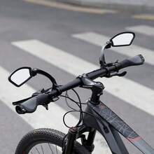 1 chiếc gương chiếu hậu xe đạp cho xe đạp địa hình, gương chiếu hậu độ nét cao cho xe scooter điện, gương chiếu hậu điều chỉnh được, phụ kiện đạp xe ngoài trời - màu đen - Xem 4