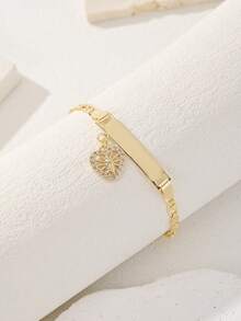 1 件经典铜质手工串珠圣母玛利亚手链，时尚手链，适合送给朋友、女朋友、妈妈。可日常佩戴或节日佩戴。