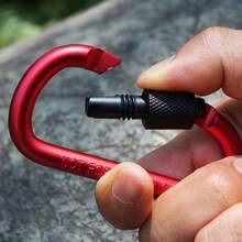 2025 重型 8 号可锁挂钩；D 型登山扣；快速释放螺母扣；扣夹；铝合金背包扣