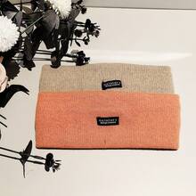 4条装弹力针织宽发带，休闲运动发带，适合秋冬季节，可作头巾、发饰、女士度假装扮配饰，优雅围巾，柔软头巾 - 彩色 - 查看 16