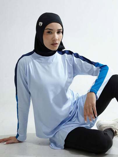 1pc Women's Breathable Sports Hijab For Yoga/Running/Hiking/Tennis,Suitable For Hijabi Outfit