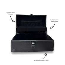 Professional Makeup And Manicure Case Medium Glitter Finish - 銀色 - 查看 4