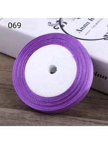 25 Yards/Roll 1cm Width Silk Ribbon For Bows Braids Gift Wrapping Cake Decoration, Back To School Valentine Day