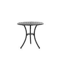 3 Piece Patio Bistro Set Cast Aluminum Bistro Table And Chairs Set Of 2 With Umbrella Hole,All Weather Metal Bistro Table Set,Outdoor Patio Furniture Set For Garden Black - default - View 4