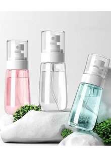 1 pezzo/2 pezzi Bottiglietta spray mini ultra fine, portatile, ricaricabile, spruzzino da viaggio in plastica per trucco, cura della pelle, toner senza profumi - disponibile in vari colori, elementi essenziali da viaggio, accessori per i viaggi, elementi essenziali da viaggio