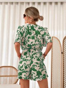 Mono de manga corta para mujer, moda de verano - Multicolor - Ver 2