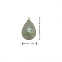 15 pièces Grandes perles acryliques iridescentes en forme de goutte d'eau de 13x18mm pour la confection de bijoux raffinés, boucles d'oreilles DIY, ornements de colliers et projets d'artisanat - couleurs vives, durables et fournitures polyvalentes pour l'artisanat