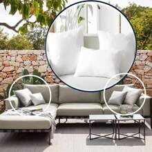 枕头填充物，100% 全新防过敏超细纤维垫填充物，适用于家居装饰和户外露营 - 白色 - 查看 6