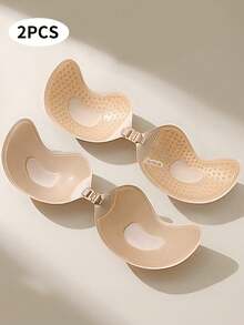 2Pcs Adhesive Bras: Silicone Adhesive Bras, Women's Invisible Bras, Strapless Bras For Backless And Strapless Dresses, No Nipple Cover Push Up Bras-(The Product Runs Small. It Is Recommended To Take The Next Size Up) - Multicolor - View 29