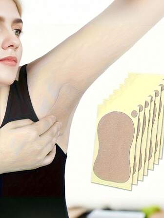2/4/8pcs Disposable Non-Woven Fabric Invisible Pad Anti-Sweat Patch, Minimalist White Underarm Anti-Sweat Patch,For Long-Lasting And Effective Sweat Prevention, Invisible Sweat Absorption, Under The Armpit For Comfort, Anti Sweat Patch, For Outdoor Travel,For Women And MenBody Care For Travel,Sport,Outdoor,Summer