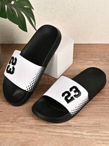 Zapatillas de interior para hombre, zapatillas de baño, sandalias de playa, chanclas de piscina, zapatos para días lluviosos, suela antideslizante, cómodas y gruesas, deslizables, zapatos sin cordones