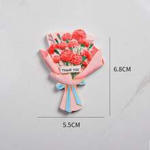 Bouquet Fridge Magnetic Decal 3D Magnetic Refrigerator Patch Delicate Decorative Magnet For Home - Multicolor - View 10