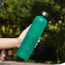 1 1000ML Household Space Cup, Portable Outdoor Large-Capacity Personalized Frosted Sports Water Cup, Plastic Cup, High-Temperature Resistant Anti-Drop Sports Water Cup, Women's Large-Capacity Portable Sealed Water Cup Travel Water Cup