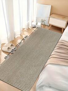 1pc Jute Appearance Minimalist Design Durable Anti-Dirt Indoor/Outdoor Entrance Mat, Absorbent Soft Easy To Clean, Machine Washable, Suitable For Living Room, Kitchen, Non-Slip Hallway Carpet, Round Carpet, Multiple Colors Available, Living Room Carpet, Bedroom Carpet, Living Room Area Rug, Living Room Carpet, Home Decor, Also Suitable For Bathroom Mat, Room Decor, Home Carpet - Màu be - Xem 20