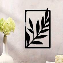 1pc Boho Metal Wall Art – Vintage Tropical Leaf Wall Decor With Rustic Palm Design – Elegant Metal Sign For Indoor Or Outdoor Use – Stylish Home Accent Or Gift