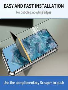 4 件屏幕保护膜适用于 Pixel 9 Pro XL 8 7 Pro 6 5 5a 6a 7a 8a，柔性 TPU 水凝胶膜，全边缘覆盖保护防刮，灵敏触摸和指纹解锁生日、家人、朋友的礼物手机屏幕保护膜、手机配件 - 無色 - 查看 5