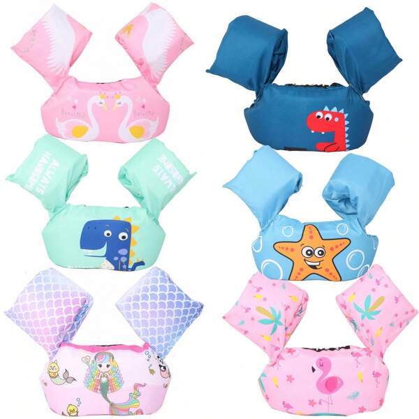 1 Stück Neue Kinder Schwimmweste - Schwimmärmel - Schwimmring - Baby Cartoon Wasserwingsuit - Schaumstoff Auftriebsweste - Kinder Sommer Pool Armband - Kinderspielzeug