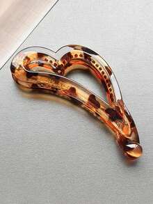 2 件亮面香蕉形马尾发夹，女士发饰，香蕉夹爪夹发夹发夹，学校用品