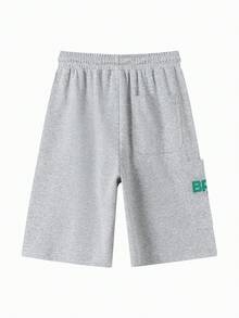 Balabala Children's Shorts Boys' 2025 Summer Stylish Mid-Length Pants - Light Gray - View 2