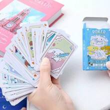 Sanrio 54pcs Sanrio Hello KT, Kuromi, Cinnamoroll, My Melody Playing Cards, Rich Patterns, Various Styles To Choose From, Sanrio Cards Are Fun And Easy Entertainment Cards, With Boxes, Perfect For Party Games, Attractive Sanrio Lovers Gifts