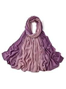 1pc Women Scarves Ladies Fashion Casual Women Hijab Tie Dye Color Tie-Dye Wide Brim Breathable Headscarf Headband Soft Turban For Abaya Women Veil