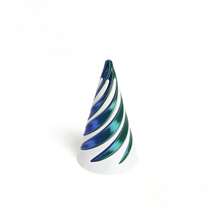 1 3D Printed Spiral Cone Christmas Tree Decoration Made Of Plastic Material, Suitable For Desktop Decoration In Vacation Homes And Offices, Suitable For Thanksgiving, Birthdays, Valentine's Day, Christmas, Bridal Parties, Bars And Adult Parties, Weddings, Spring, Halloween, Christmas